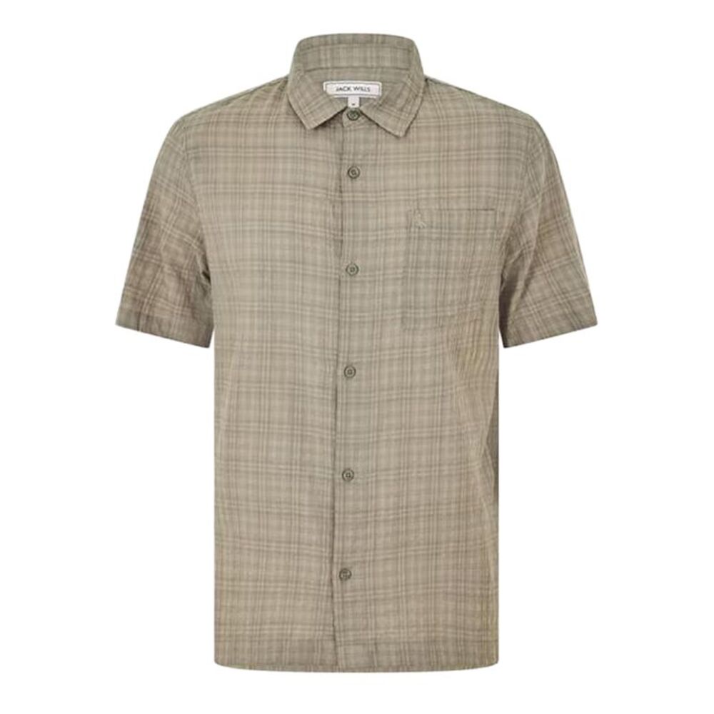 Jack Wills Mens Checked Pocket Shirt / Green